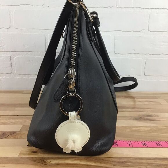 COACH black hand bag shoulder bag crossbody contemporary dark Academia luxury - Picture 15 of 16